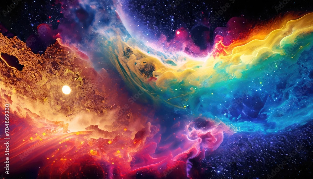 Colorful abstract universe background Colorful abstract universe background