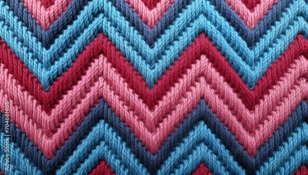 Vibrantly textured crochet fabric.