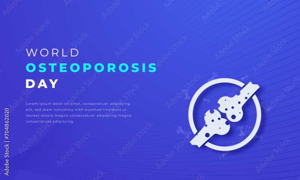World Osteoporosis Day Paper cut style Vector Design Illustration for Background, Poster, Banner, Advertising, Greeting Card World Osteoporosis Day Paper cut style Vector Design Illustration for Background, Poster, Banner, Advertising, Greeting Card