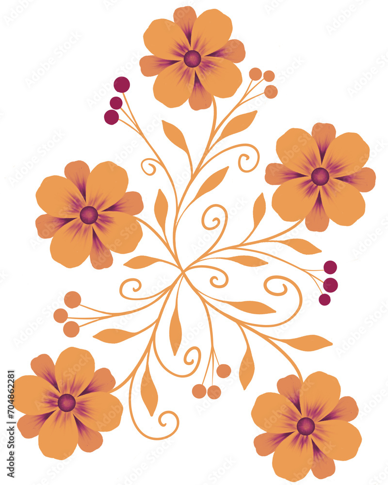 Floral pattern, floral print, background Floral pattern, floral print, background