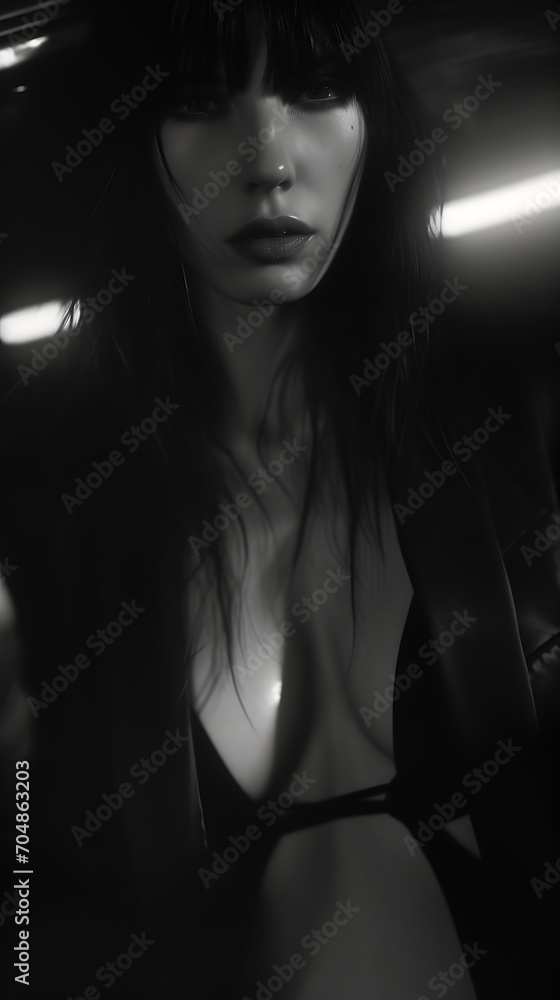 black and white motion blur photography of a model black and white motion blur photography of a model