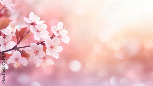 Spring background blur holiday wallpaper. - generative ai