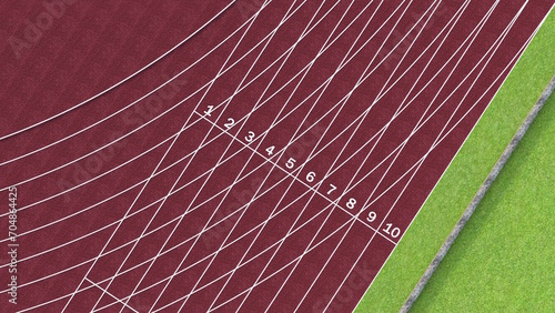 テレビ会議背景用 ZOOM会議背景用 CG 陸上競技トラック 陸上競技グラウンド 陸上競技場 トラック スタジアム for using in video conference and as a zoom background.