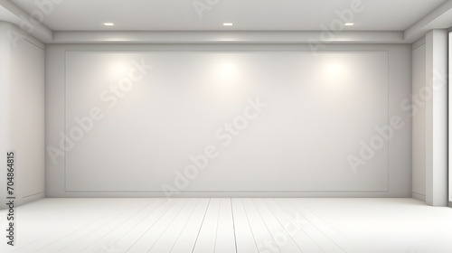 Empty room  white light  shadow  floor  wall 