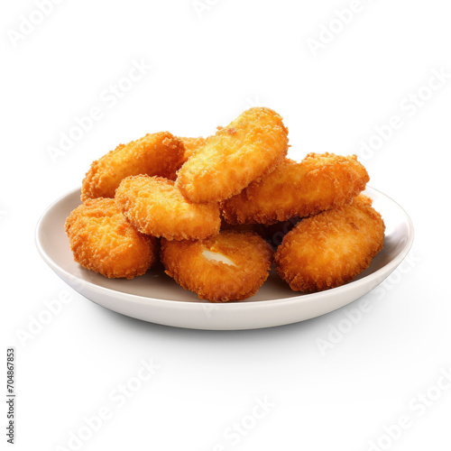 Classic: Breaded and deep-fried. food plating by Ferranisolate on transparency background png 