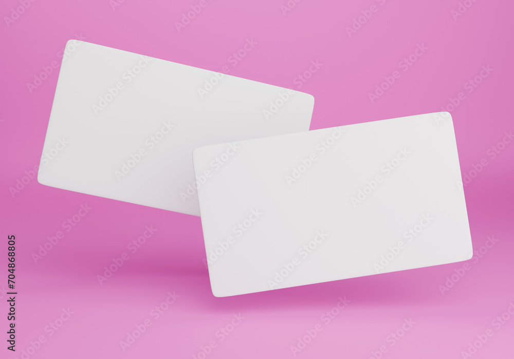 3d modern business card mockup template. Mock-up design for presentation branding, stationery, graphic designers presentations. 3d rendering 3d modern business card mockup template. Mock-up design for presentation branding, stationery, graphic designers presentations. 3d rendering