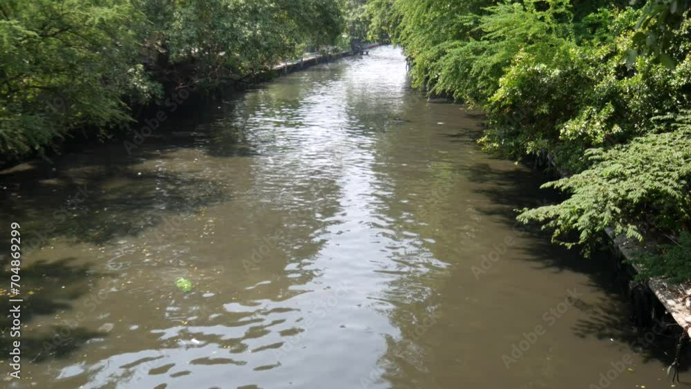 A view of canal in Bangkok