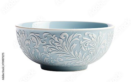 Genuine Representation of Bowl Adorned with Circuit Board Pattern on White Isolated on Transparent Background PNG.