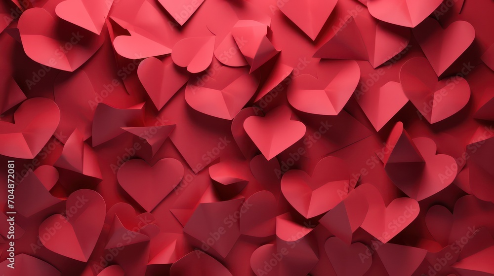 red heart background