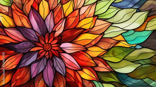 abstract colorful flower background  © Sania