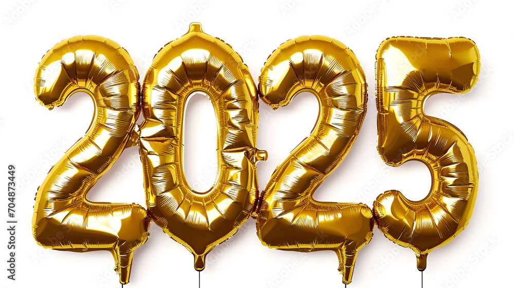 2025 balloon text on white background. Happy New year eve invitation 2025 balloon text on white background. Happy New year eve invitation
