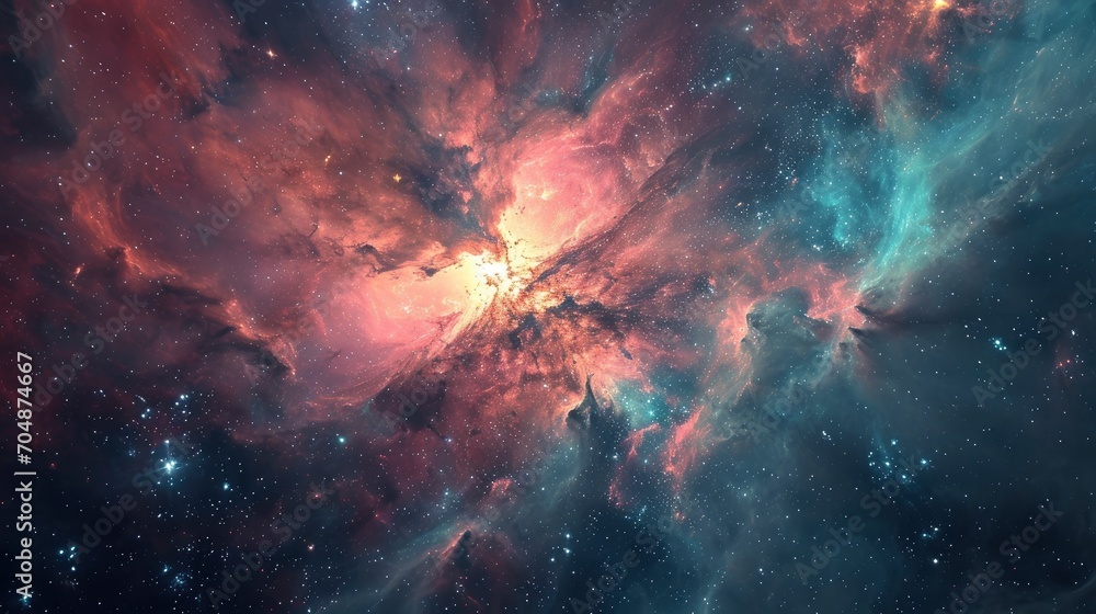 Obraz premium Space nebulas ultrarealistic background