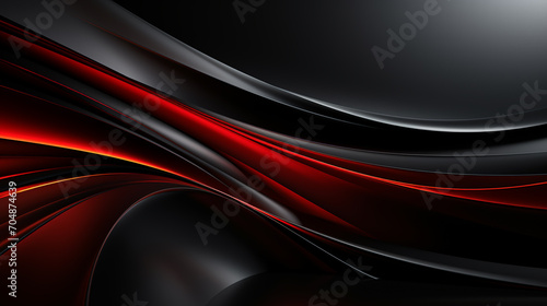 Abstract red and black shapes background