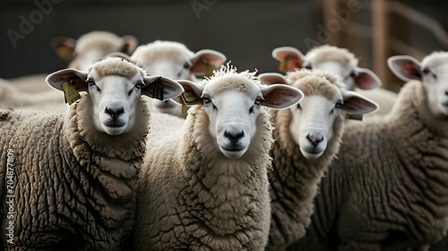 A group of sheep standing next to each other. © PSCL RDL