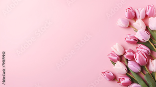 Banner with flowers