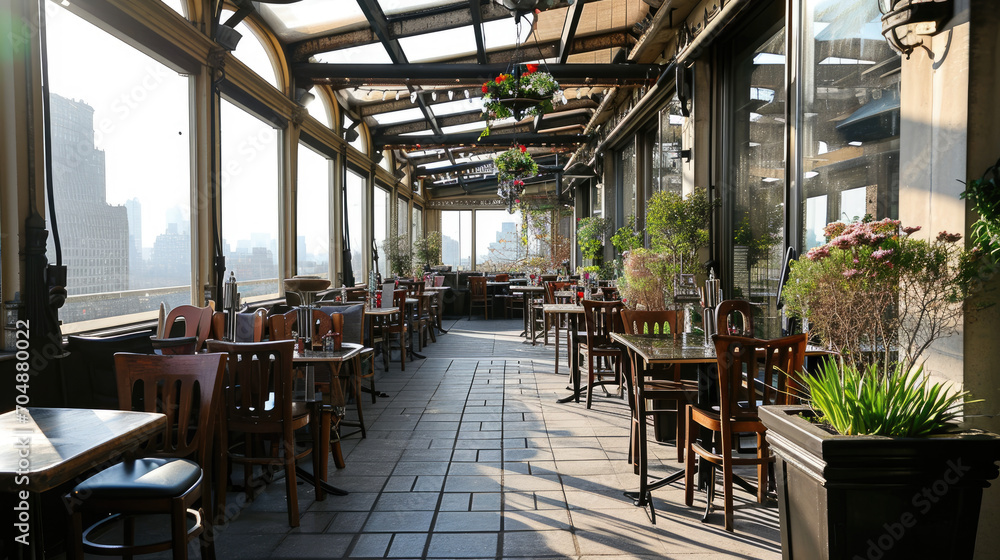 Charcoal Grill: Art Nouveau Flavor on the Rooftop