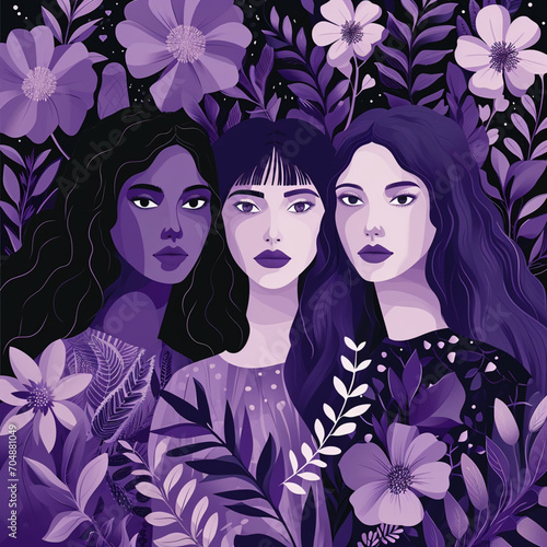 Women day, three women - Generative AI