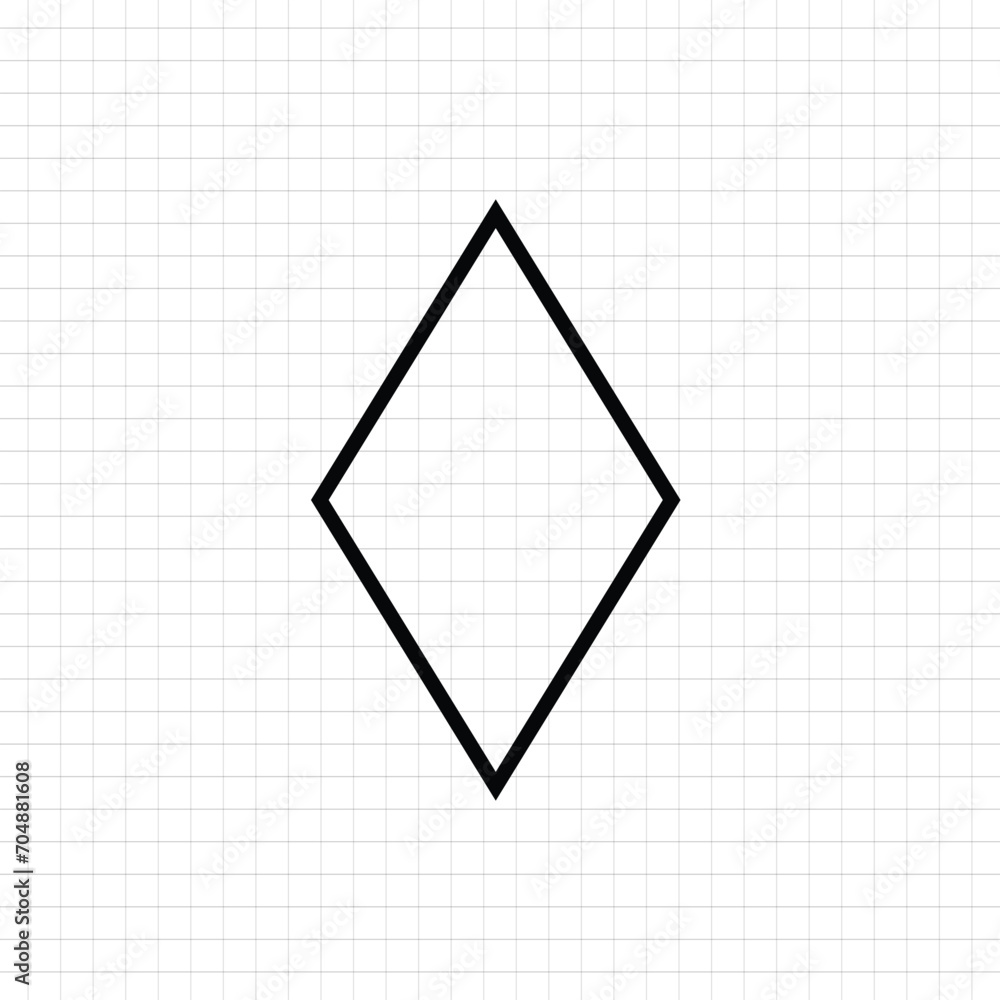 Geometrical mathematical Stretch Rhombus shape vector Geometrical mathematical Stretch Rhombus shape vector
