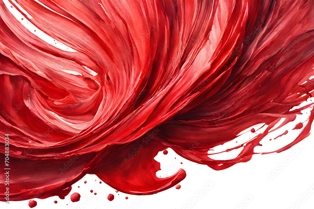 red paint brush strokes in watercolor on a transparent background red paint brush strokes in watercolor on a transparent background