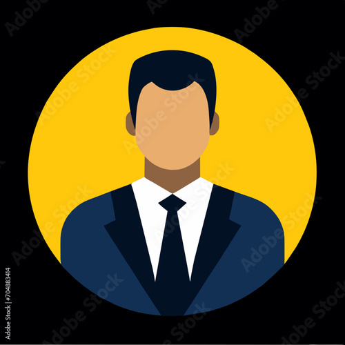men facce flat icon