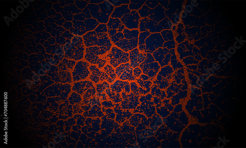 a dark blue and red background with cracks lava texture neurons artery for wallpaper,  abstract background with glowing lines, 