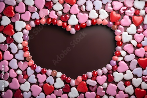 Valentine's Day Candy Heart Frame