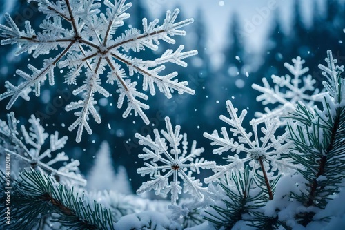 background with snowflakes © Areeba ARTS