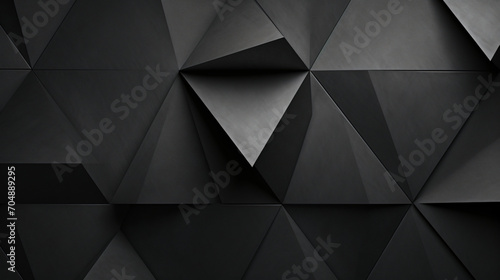 Experience the visual intrigue of a black triangular