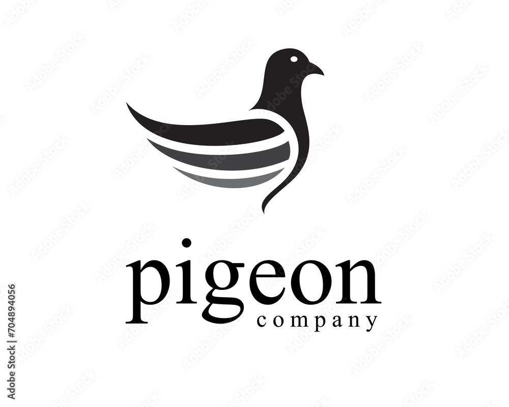 creative pigeon logo design template abstract creative pigeon logo design template abstract