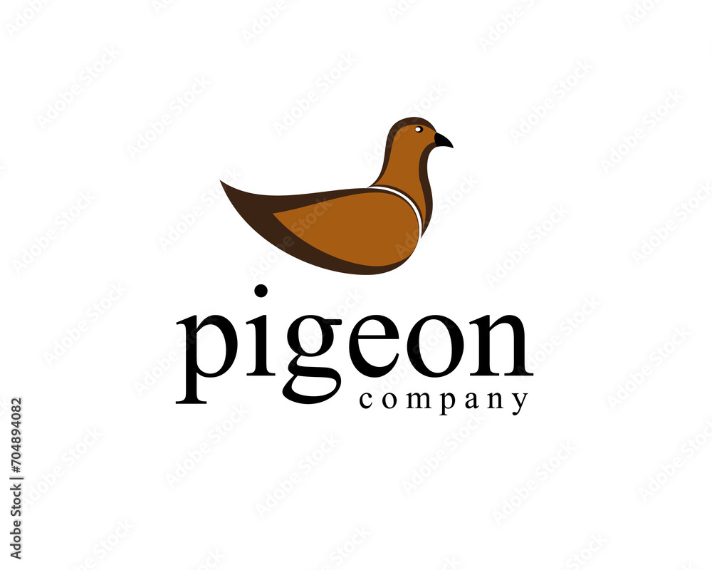 pigeon logo design template full color pigeon logo design template full color