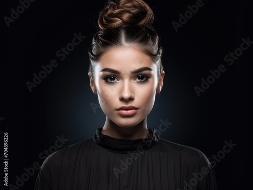 haircut model at studio in fashion style at photography fashion  hair  beauty