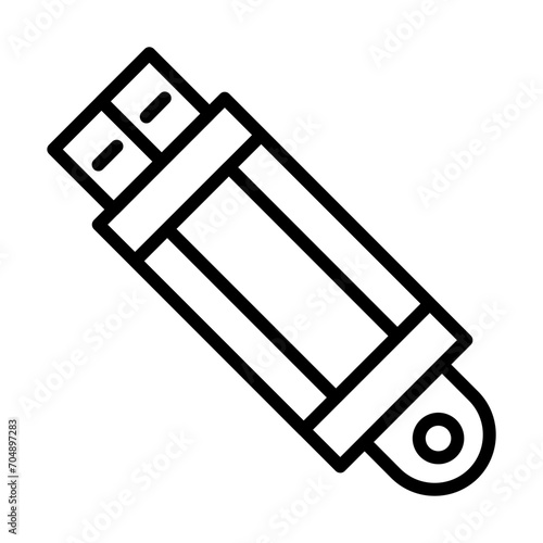 Usb Line Icon