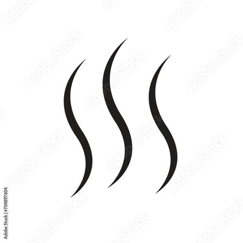 Hot steam , Evaporation icon vector illustration