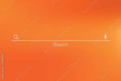Vector internet browser search engine search bar for ui mobile app search address and navigation bar