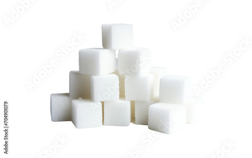 Glimpse of White Sugar Isolated on Transparent Background PNG.