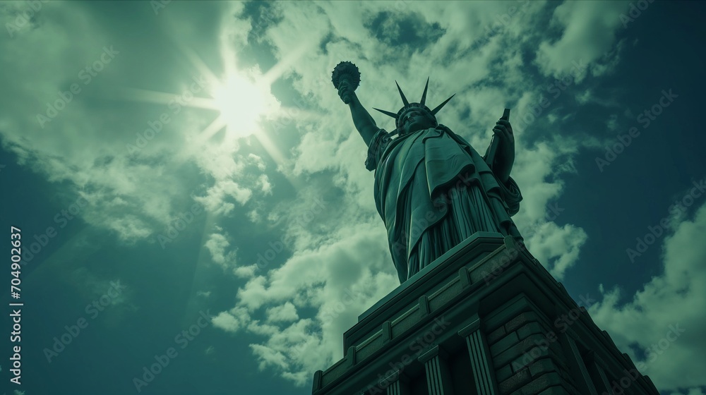 Statue of Liberty, USA. Generative AI Statue of Liberty, USA. Generative AI