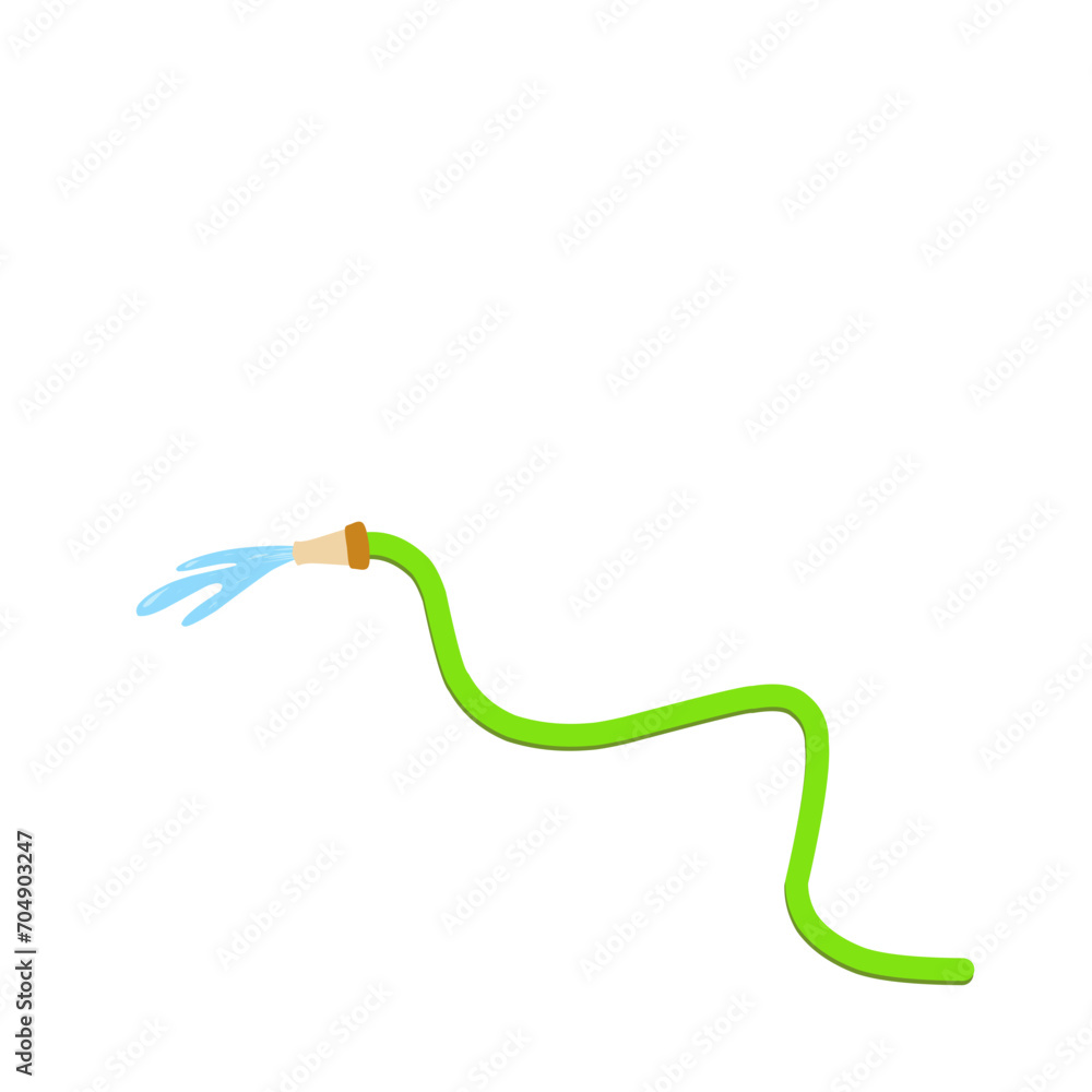 illustration of a water hose that flows water illustration of a water hose that flows water