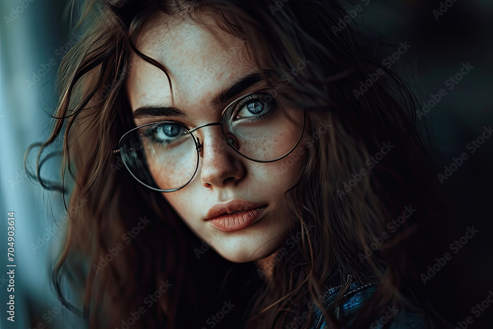 Portrait of a woman, happy womman Portrait of a woman, happy womman