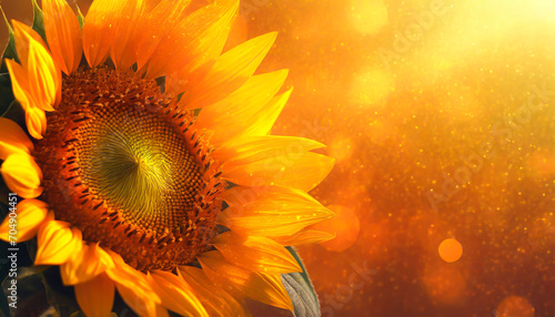Background of a sunflower