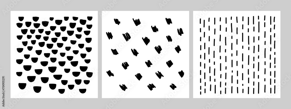 Hand drawn line texture set. Vector scribble, horizontal, and wave strokes collection. Doodle shapes. Trendy illustration. Graphic vector freehand textures set. Ink lines isolated on white background.