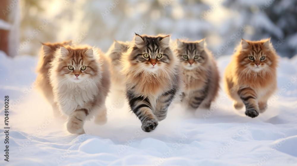 A group of cats