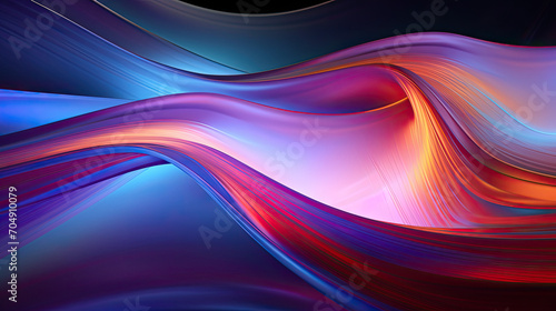 Abstract digital colourful waves technological background 
