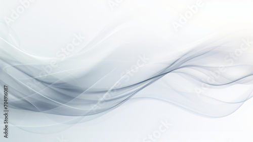 Abstract white background glowing smoke