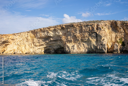 Blue lagoon on Comino Island Malta