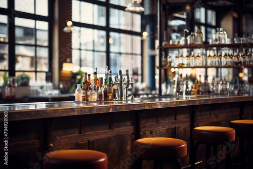 Elegant Repose: The Warmth of an Empty Bar
