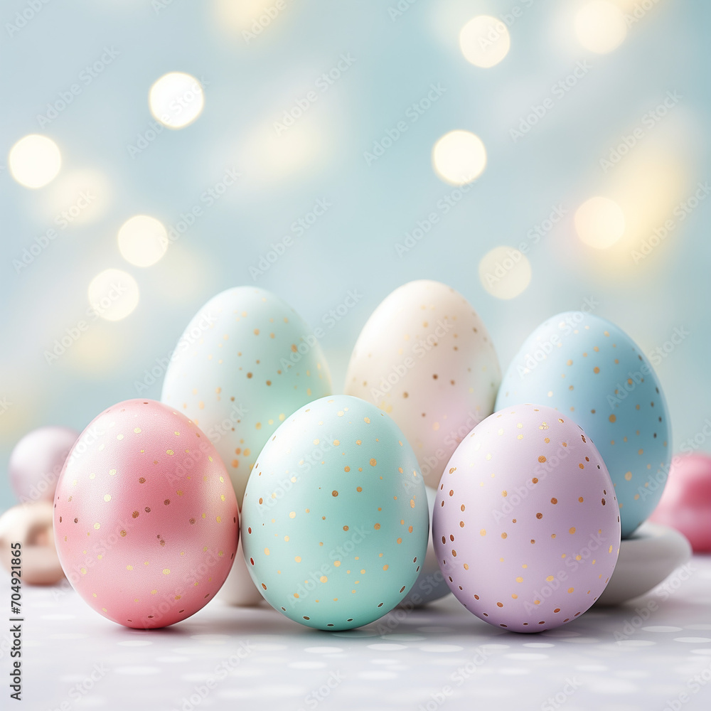 easter eggs on a white background easter eggs on a white background