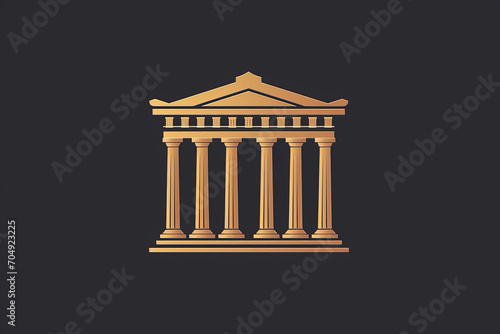 Beautiful and unique acropolis logo.