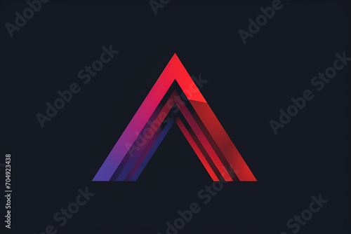 Beautiful and unique triangle logo.