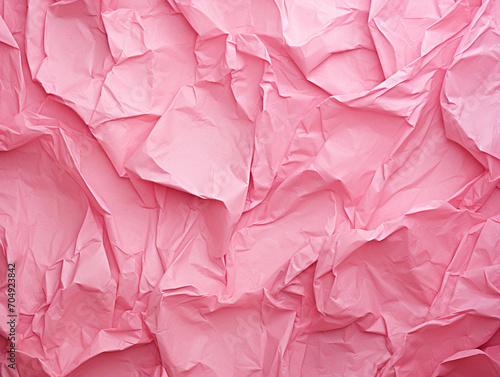 Wallpaper Mural Pink color crumpled paper texture background - ai generative Torontodigital.ca