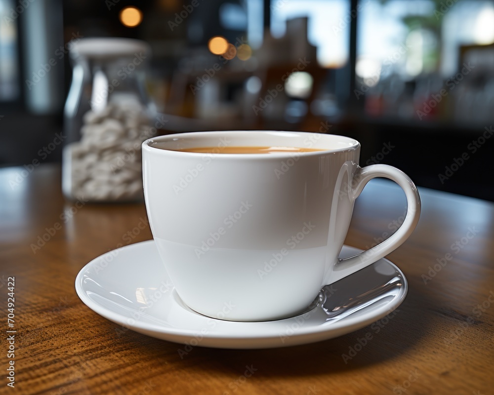 White coffee cup on desk, image of coffee cup White coffee cup on desk, image of coffee cup